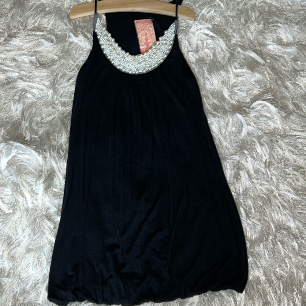 NWT Girl’s Party Holiday Special Occasion Pearl Embellished Knit Bubble Dress